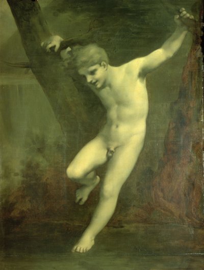 Junger Zephyr balanciert über Wasser von Pierre Paul Prudhon